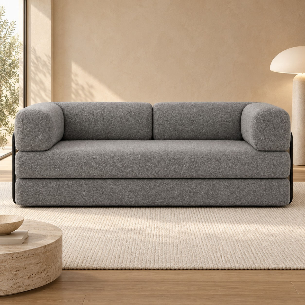 Sofá Cama Luno Komfort In Box em ambiente