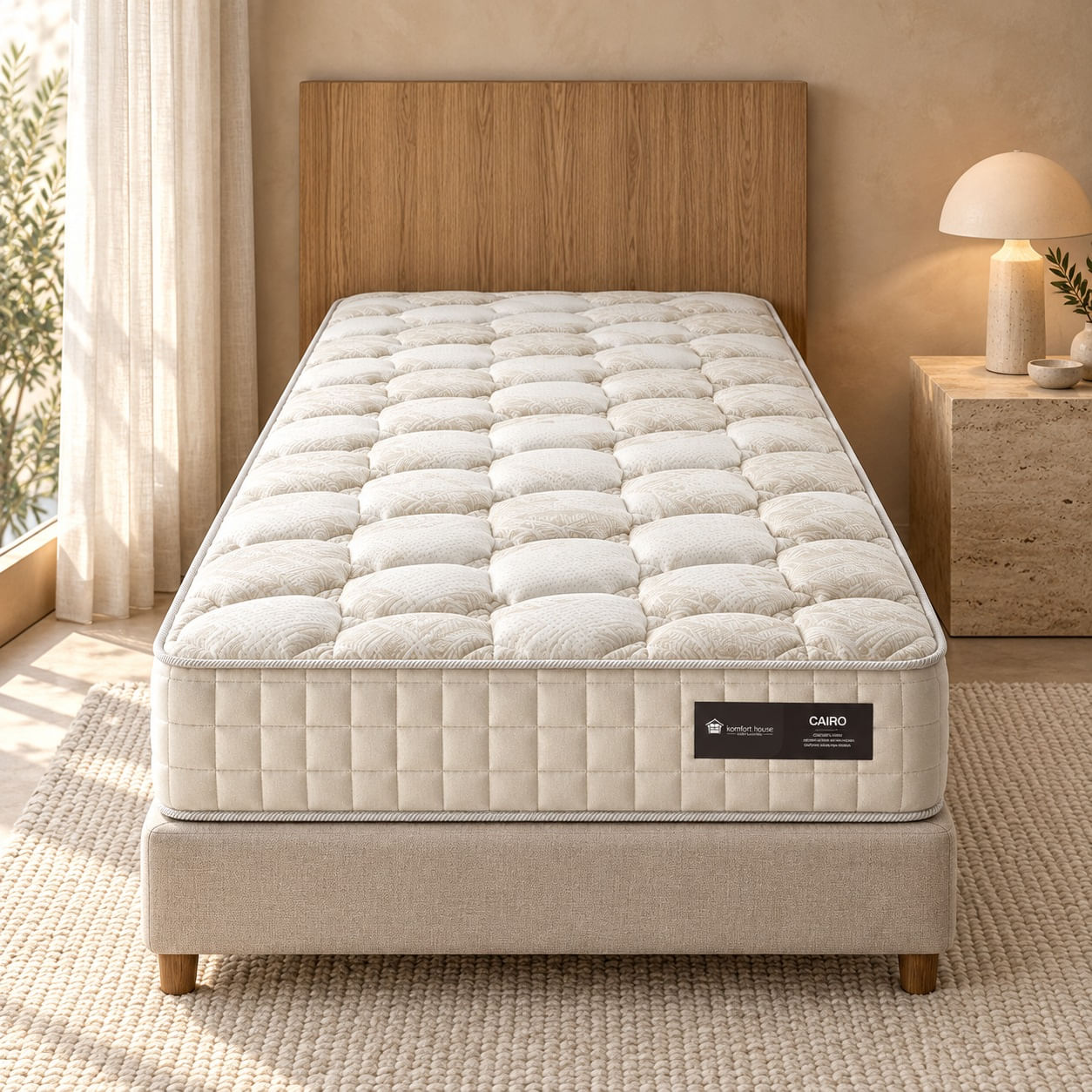 Colchão Cairo Molas Ensacadas Starcoil 150 28cm Altura D28  Suporte até 120kg/pessoa em ambiente