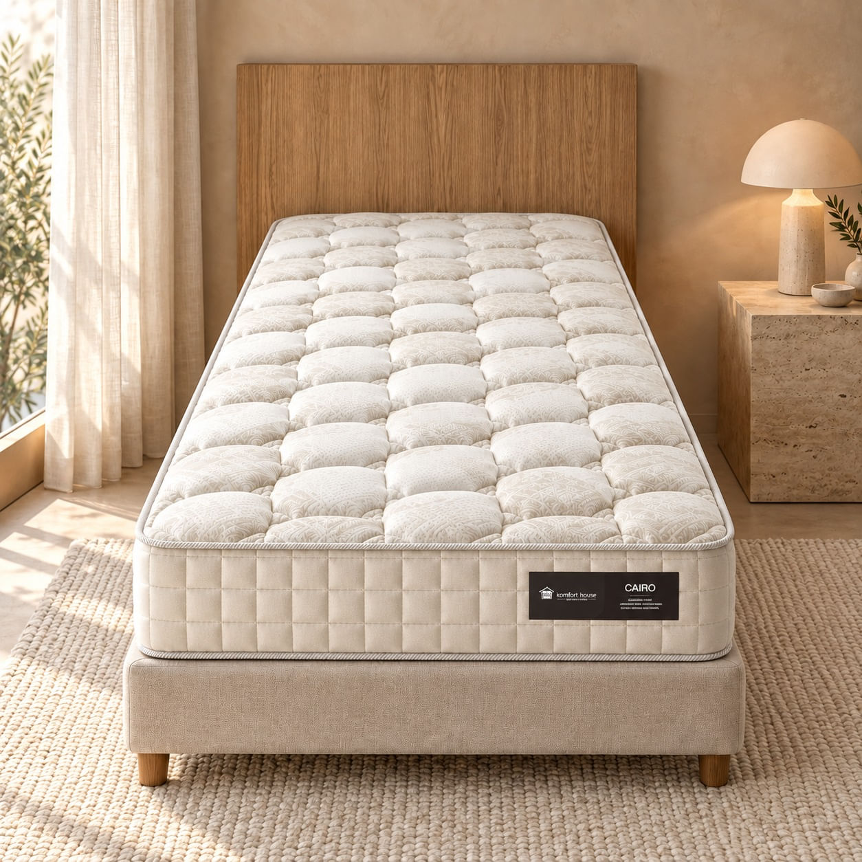 Colchão Cairo Molas Ensacadas Starcoil 150 28cm Altura D28  Suporte até 120kg/pessoa em ambiente