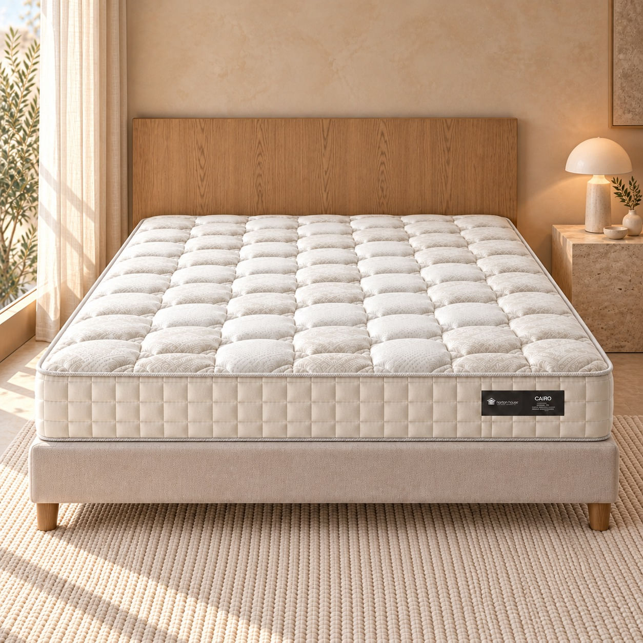 Colchão Cairo Molas Ensacadas Starcoil 150 28cm Altura D28  Suporte até 120kg/pessoa em ambiente