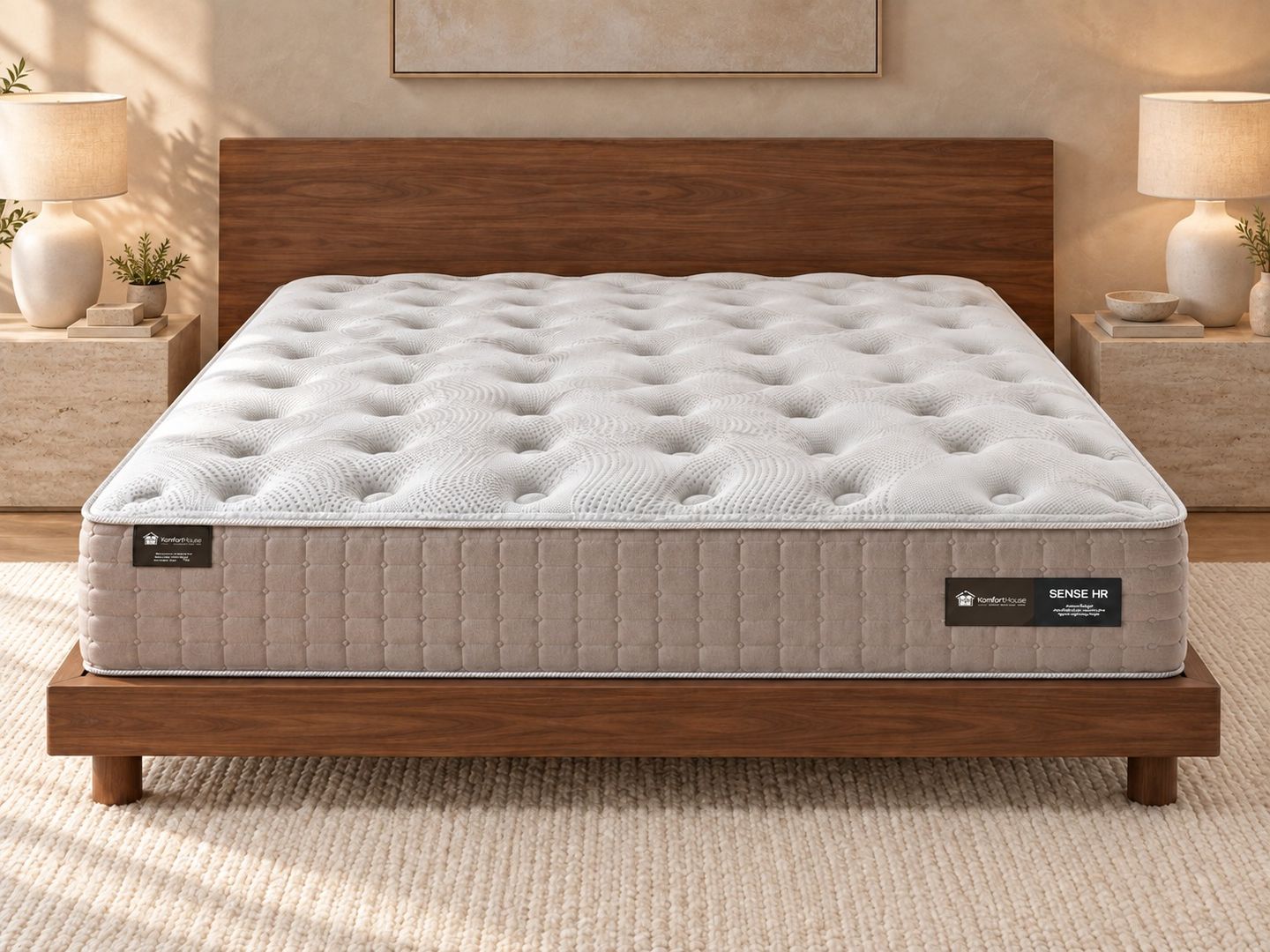 Colchão Sense HR 35cm Molas Ensacadas Espuma HR Densidade 33 e HR Densidade 40 suporte 140kg em ambiente