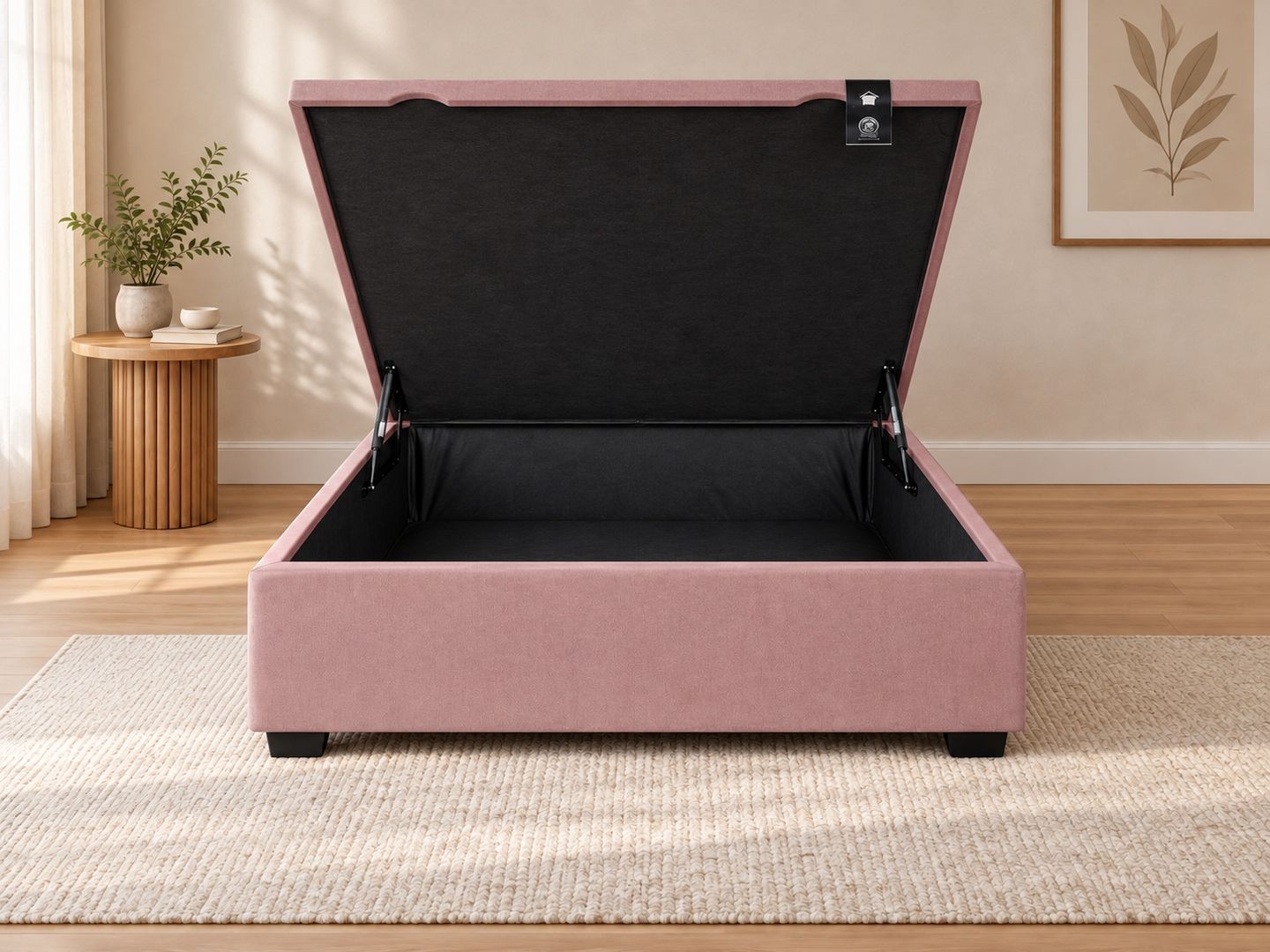Baú Box Light 38cm de Altura com Profundidade Interna de 26cm e Suporte de Peso de até 150kg em ambiente