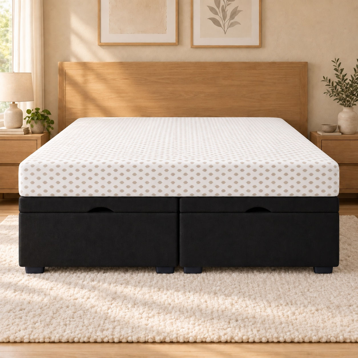 Conjunto Cama Baú Light + Colchão Standard In Box Komfort em ambiente